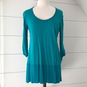 Anthropologie Turquoise tunic